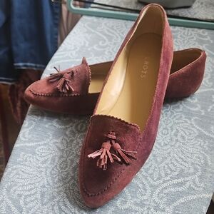 Plum Suede Flats